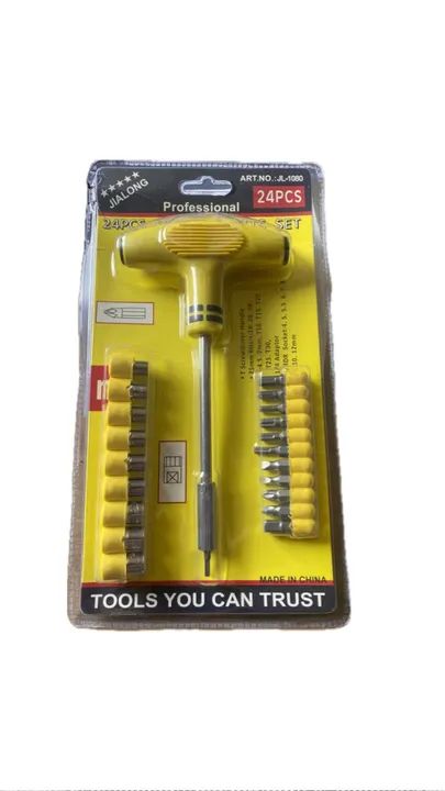 Ferramenta kit 24 peças socket chave T profissional