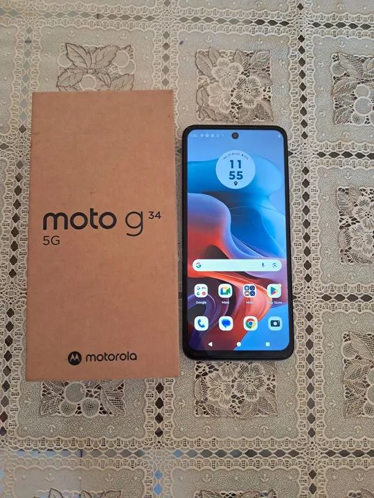 Moto G34 5G, 4G ram, 128g memória 