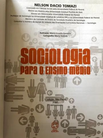 Livro Sociologia para o Ensino Médio Nelson Dacio Tomazi - Foto 2
