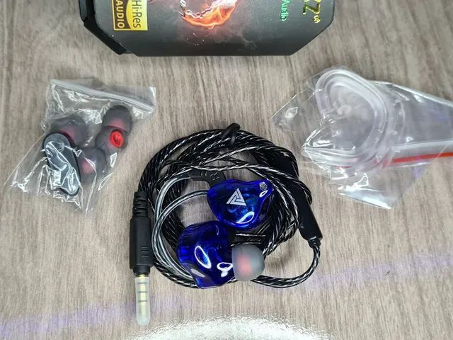 Fone de Ouvido QKZ AK6 + Case com Acessórios - Retorno de Palco - Foto 5