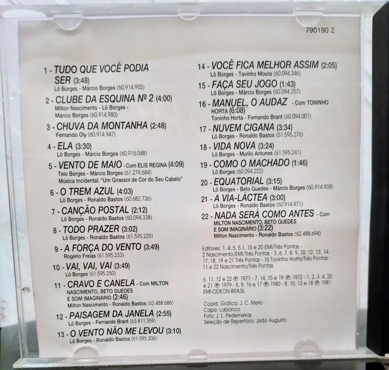 CD Lô Borges. O Talento de Lô Borges.  - Foto 5