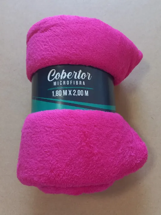 Cobertor Microfibra Rosa 1,80m x 2,00m