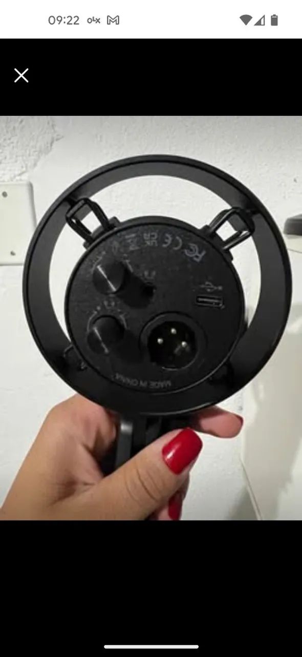 Microfone Fifine dinâmico Amplitank K688 podcast e suporte de microfone It Blue - Foto 3