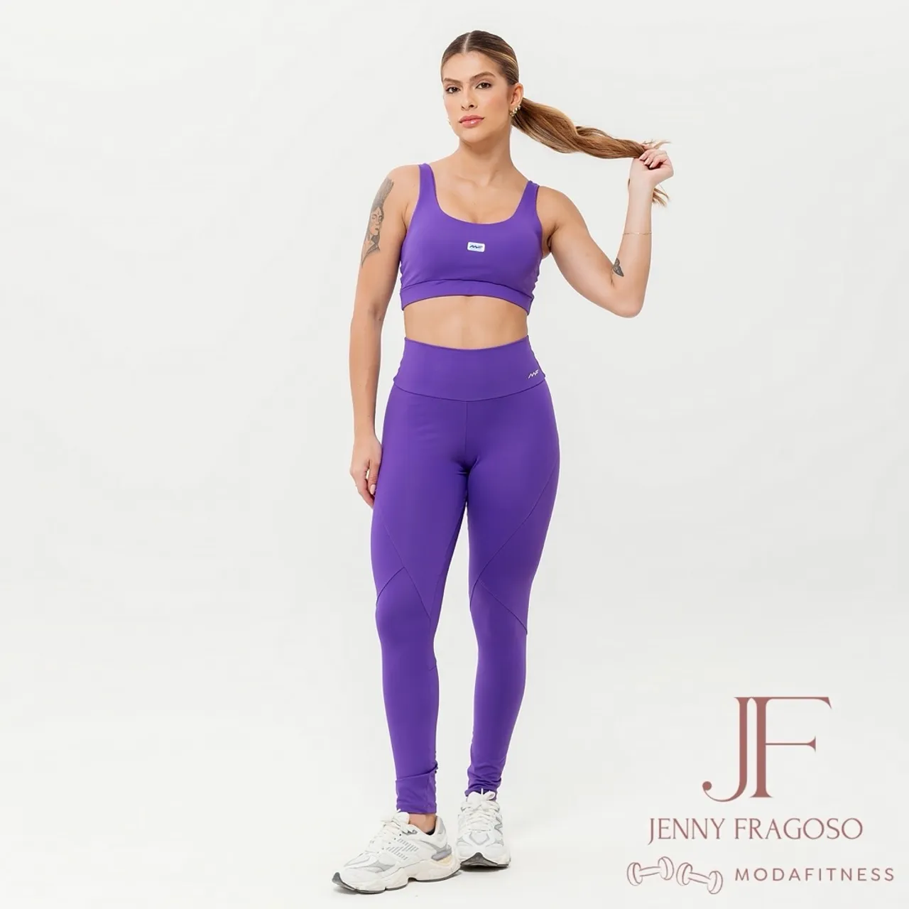 Conjunto Fitness Roxo - Jenny Fragoso Moda Fitness