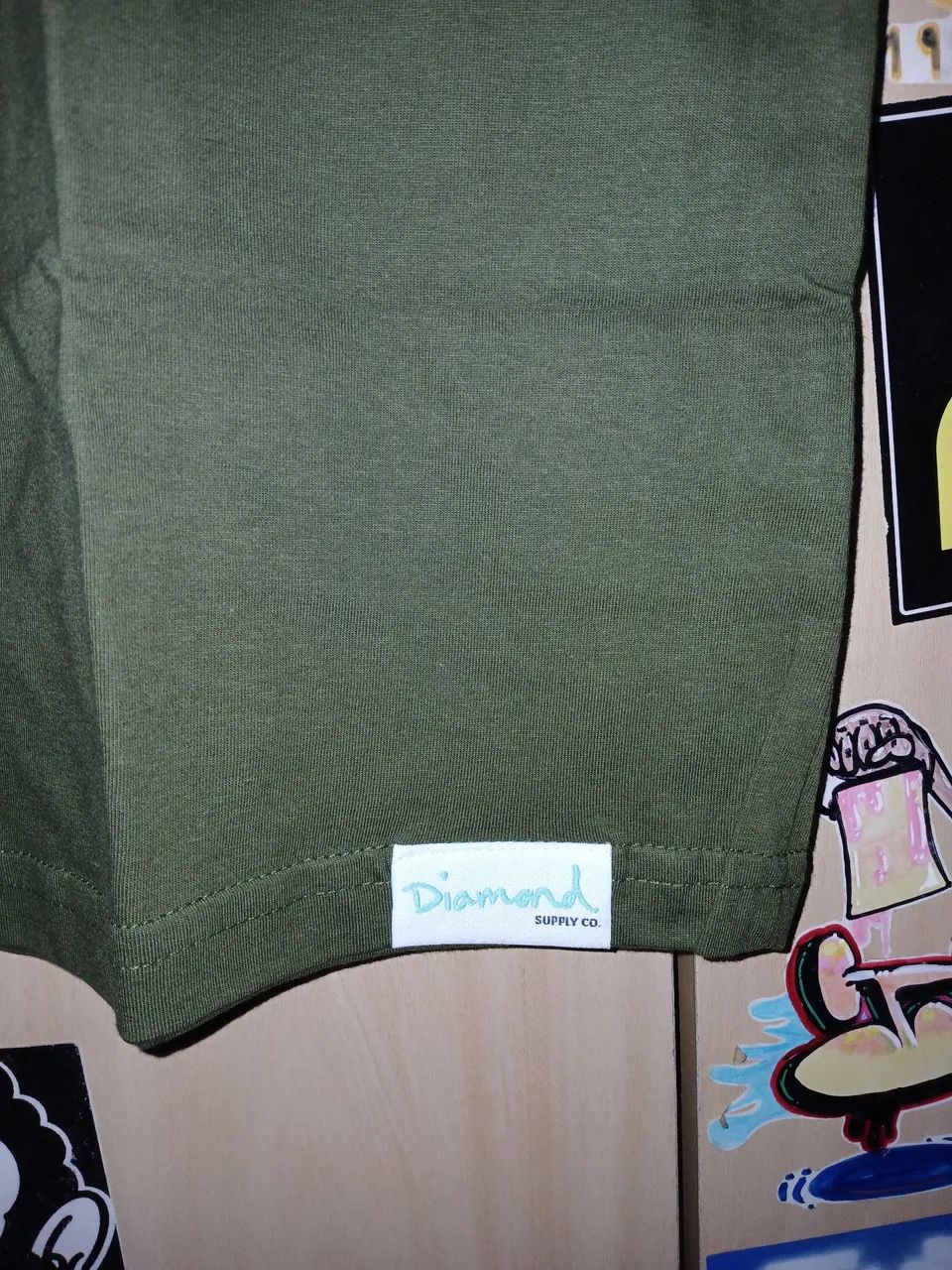 Camiseta Diamond Supply Co. Verde - Original - Foto 4