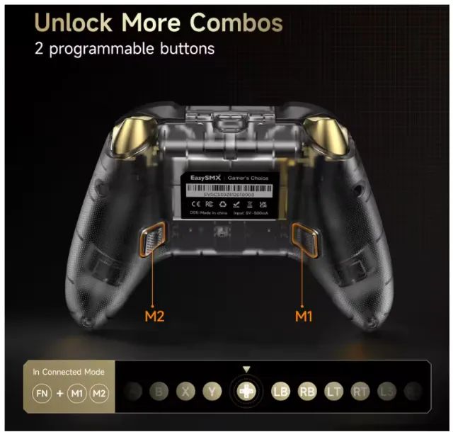 Controle Joystick Sem Fio Easysmx D05 Com Dock Hall Effect  - Foto 4