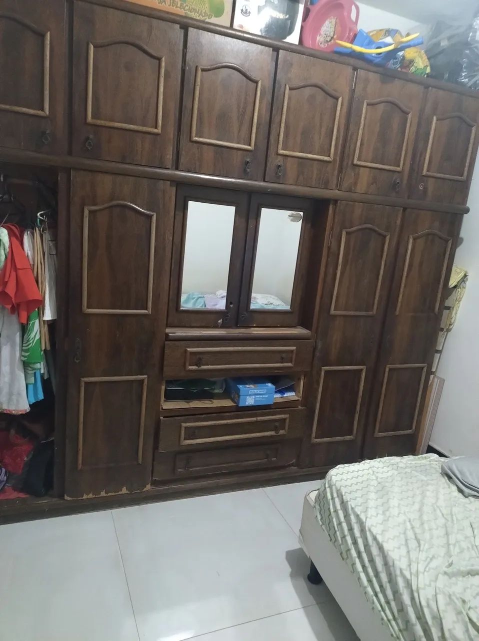 Sucupira Wood Wardrobe for Restoration
