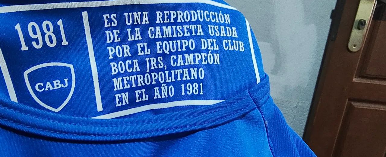 Camisa Retro do Boca Junior da Argentina de 1981 - Foto 3