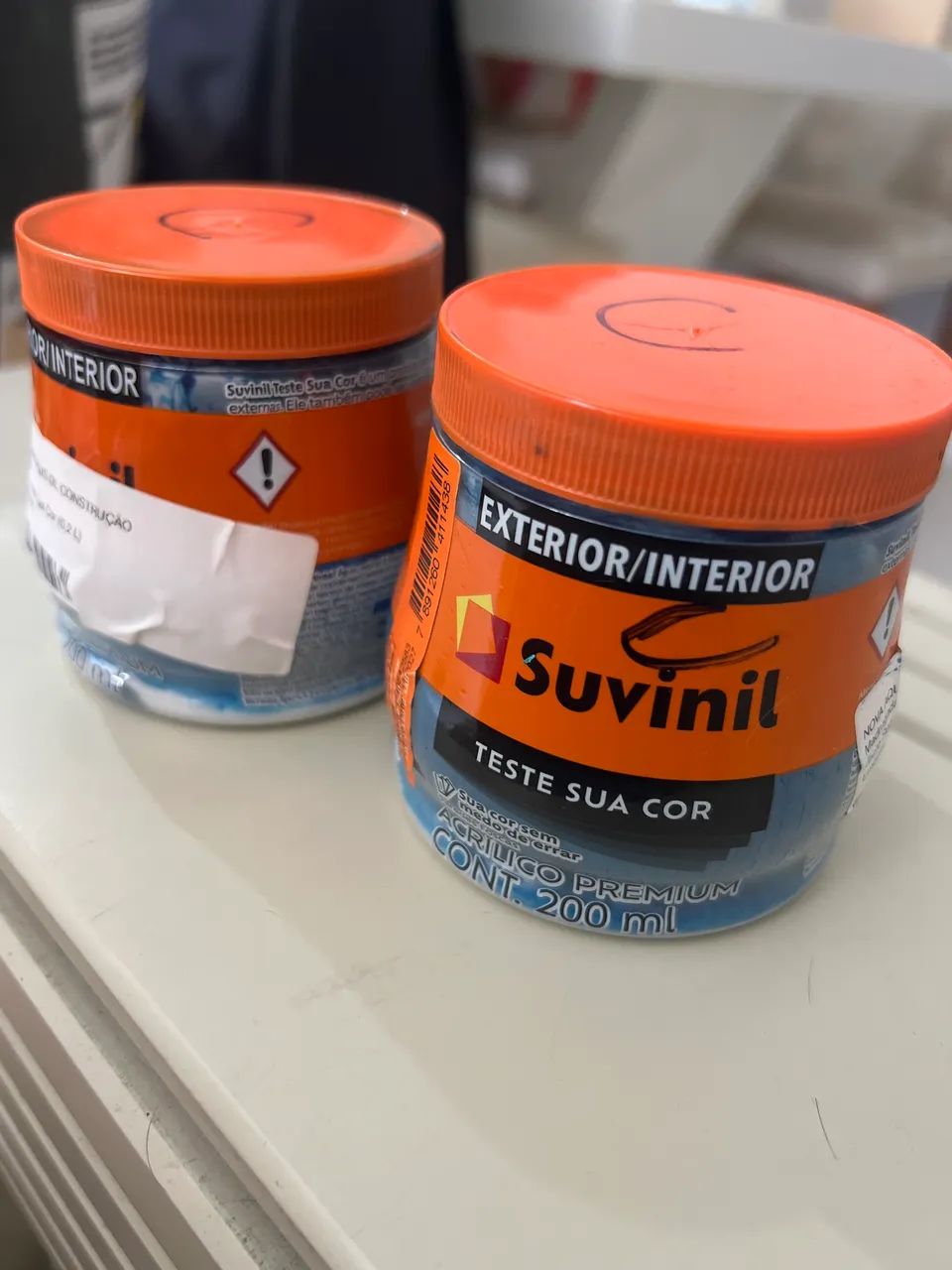 Tinta suvinil teste - variação azul - Ferramentas de Pintura - Recreio ...