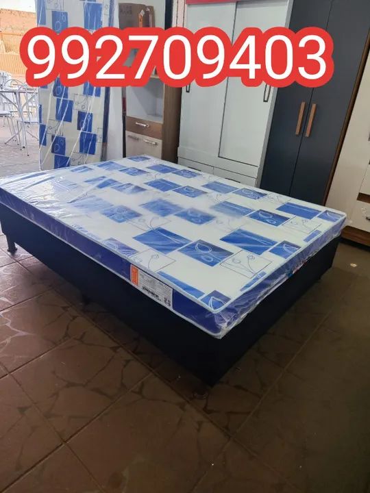 Cama box e colchão D20,Novos