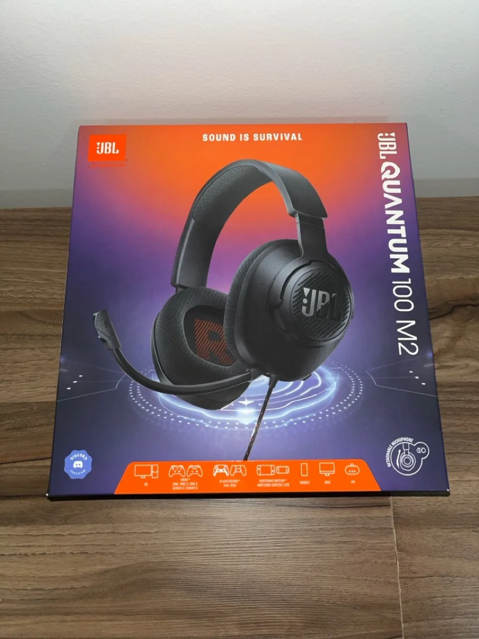 Fone de Ouvido Gamer JBL Quantum 100 M2 - Novo, lacrado, original.