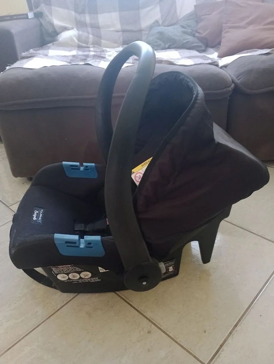 Bebê conforto touring X Burigotto (pouco usado) + Base (nunca usada) - Foto 2
