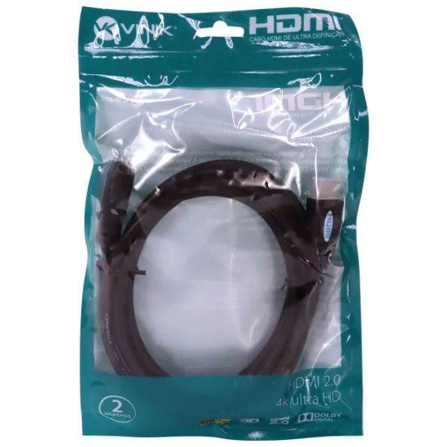 Cabo Extensor Hdmi 2.0 4k Ultra Hd 3d Conexao Ethernet 2 Metros - H20f-2 (Entrega Grátis) - Foto 3