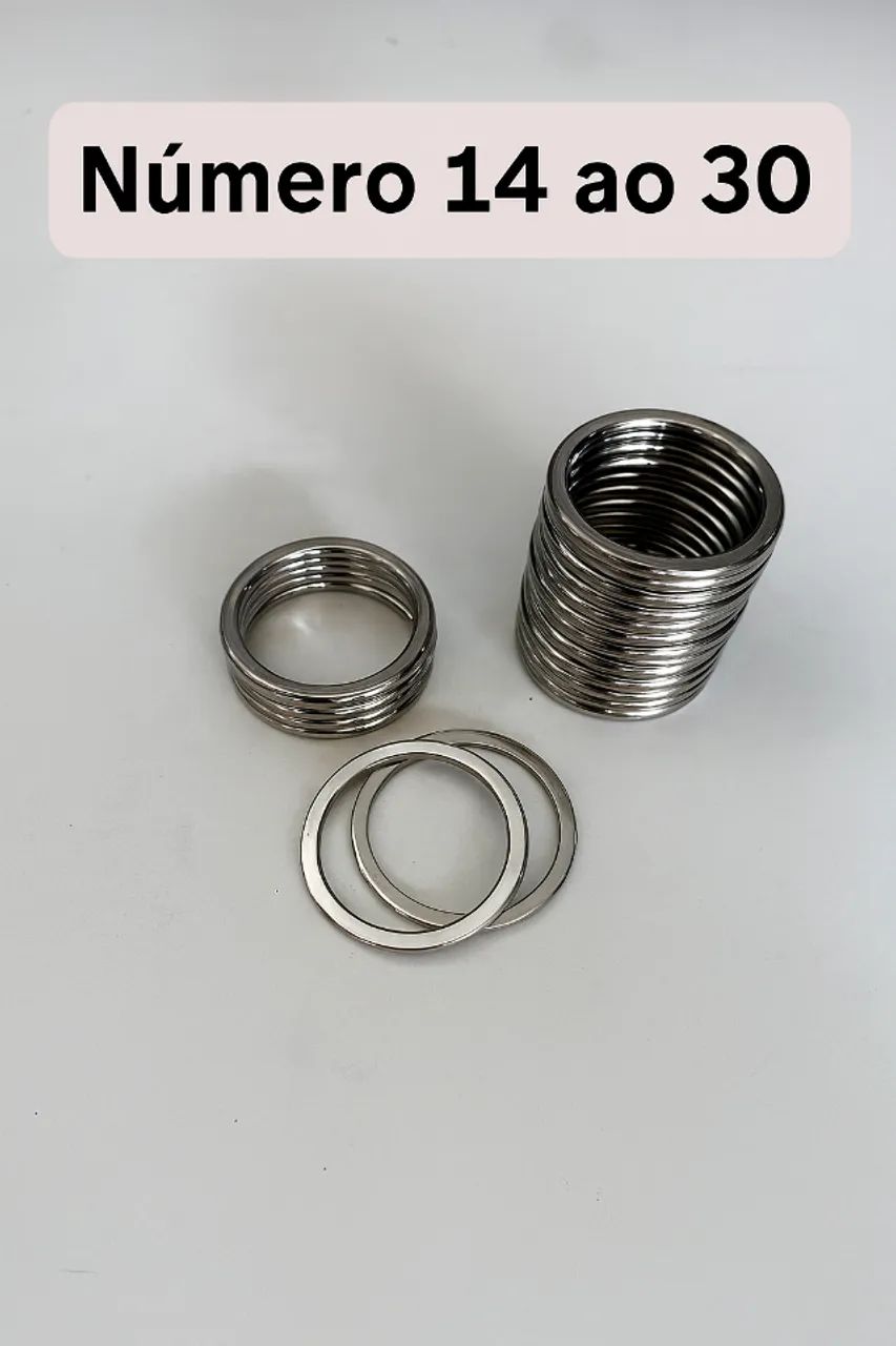 Argolas Inox Numeri 14 ao 30 ótimo Acabamento - Foto 4