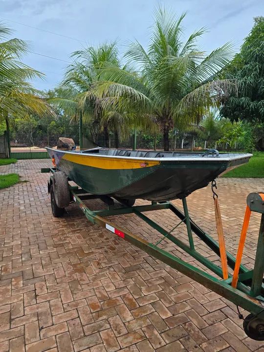 Barco de alumínio 5mts motor 15 yamaha - Foto 4