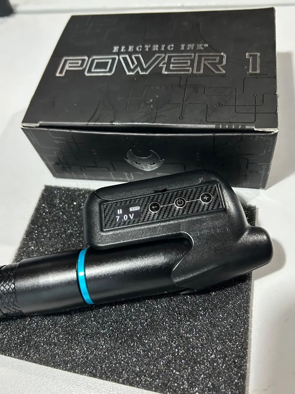Fonte sem fio POWER 1 para máquina de tatuagem Electric Ink + 2 baterias + Carregador