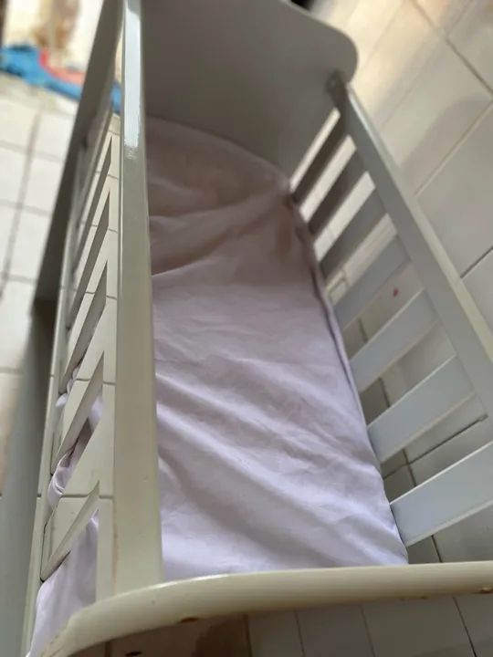 Mini berço de madeira - Foto 2