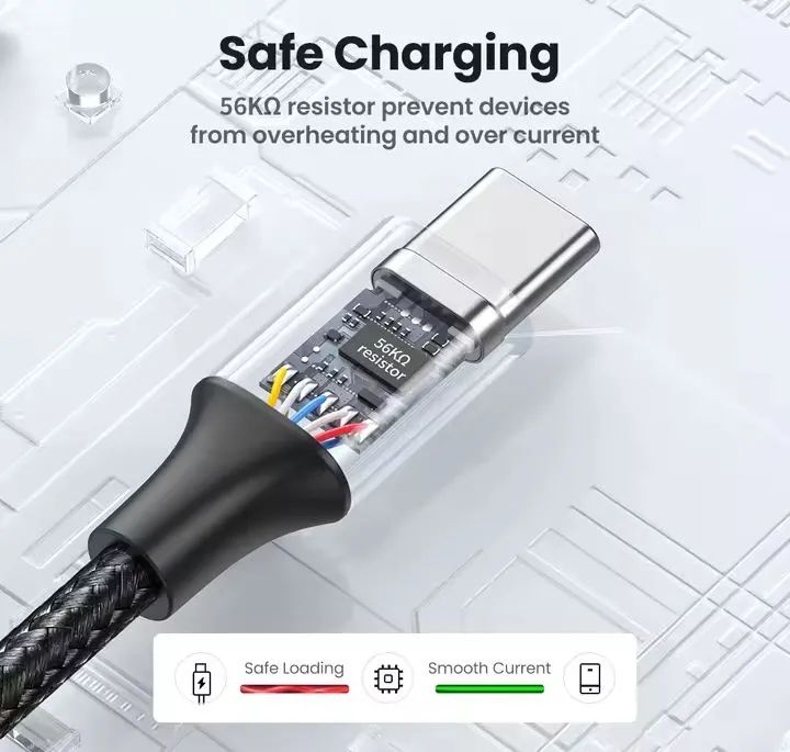Cabo USB Ugreen Tipo A para C carga rápida 1M - Foto 5
