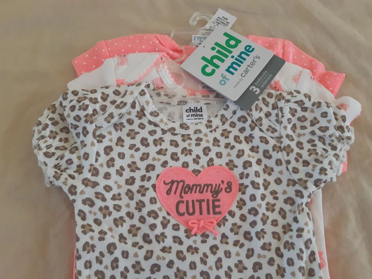 Kit body da Carter's - 3/6 meses. Novo