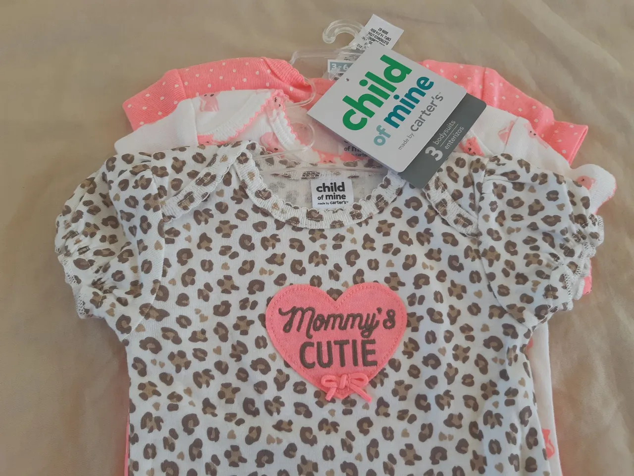 Kit body da Carter's - 3/6 meses. Novo