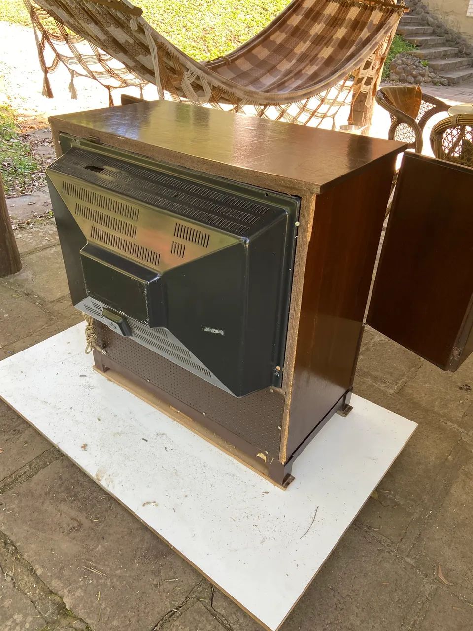 TELEVISÃO PHILIPS KL1 GABINETE MADEIRA 1970 - Foto 6