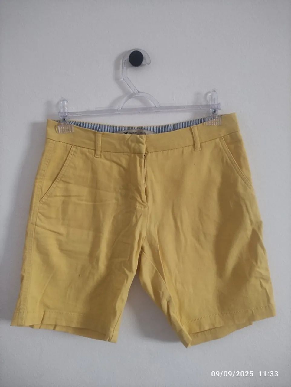 Bermuda Alfaiataria Amarelo