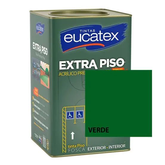 Tinta Eucatex Extra Piso Fosca Verde - 3,6L