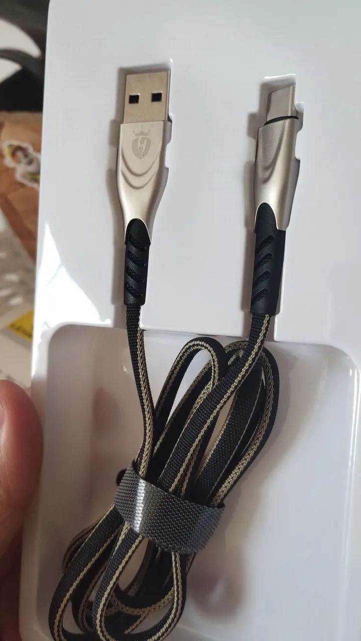 Cabo USB Tipo C LEHMOX LE-238 - Carregamento Rápido 5.0A - Foto 4
