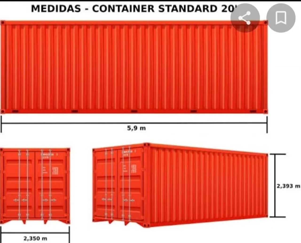 CONTAINER PRA VENDA (Contêiner marítimo 40 pés) - Foto 6