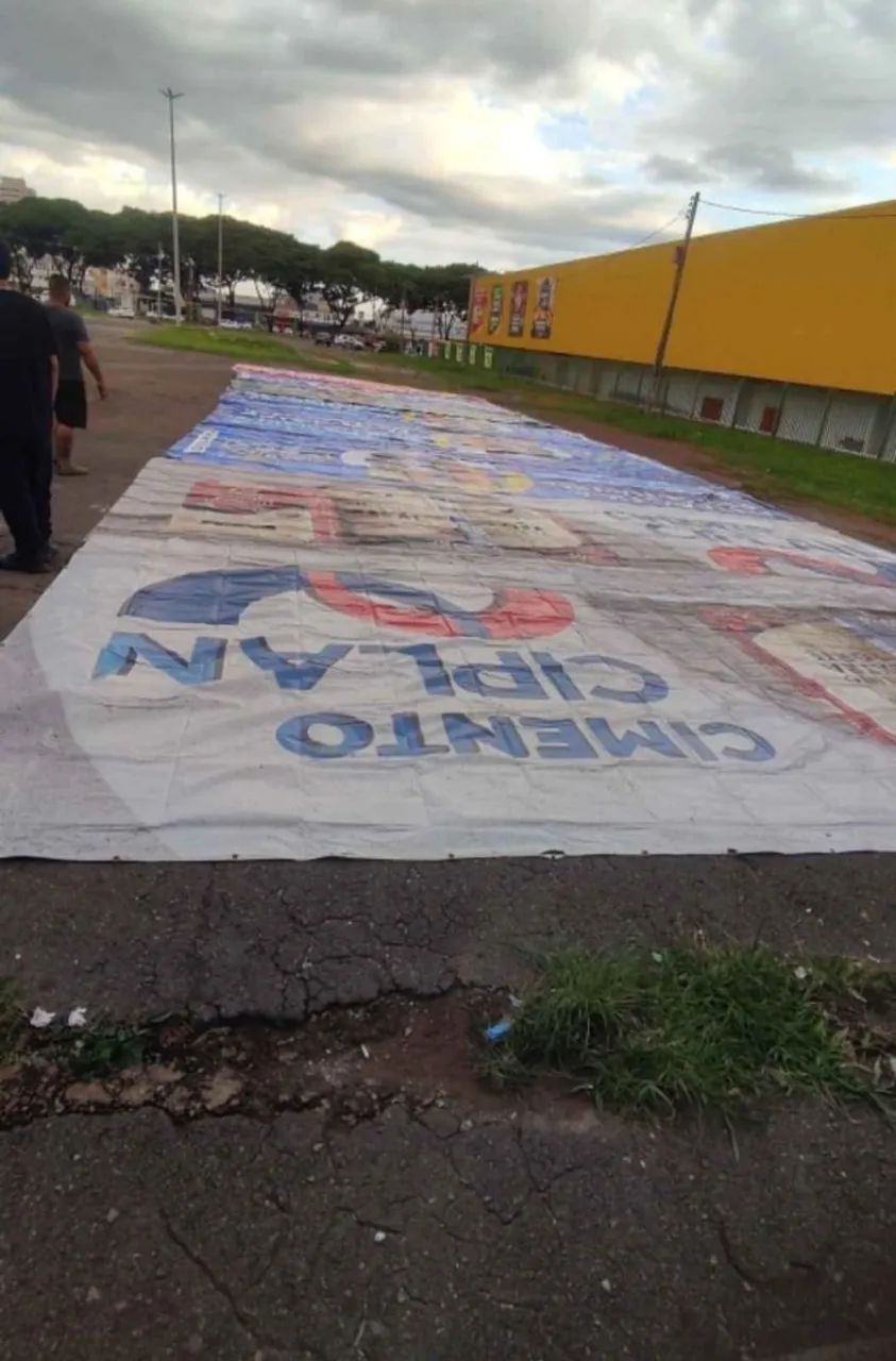 Lonas de náilon retiradas de outdoor pra tanque de peixe coberturas Leia a descrição  - Foto 6