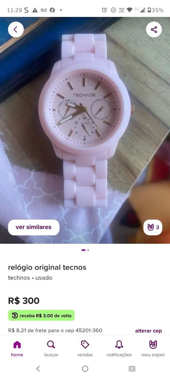 Relógio tecno infantil original 