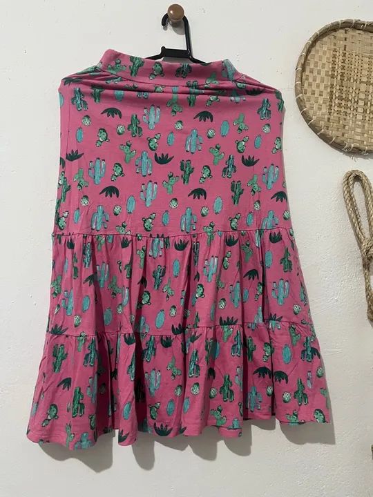 Saia Infantil Cacto Rosa