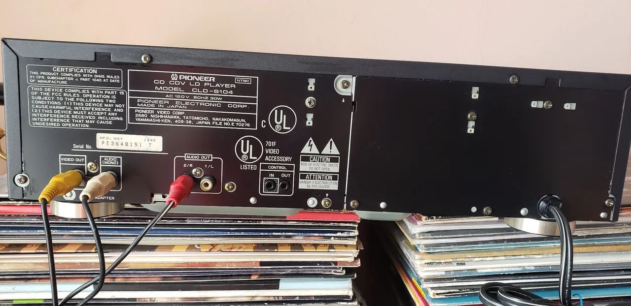 Pioneer CD CDV LD Player e LaserDisc CLD-S104 - Foto 5