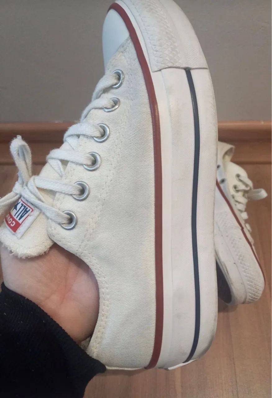 Tênis Converse All Star ORIGINAL Branco Plataforma 35  - Foto 2