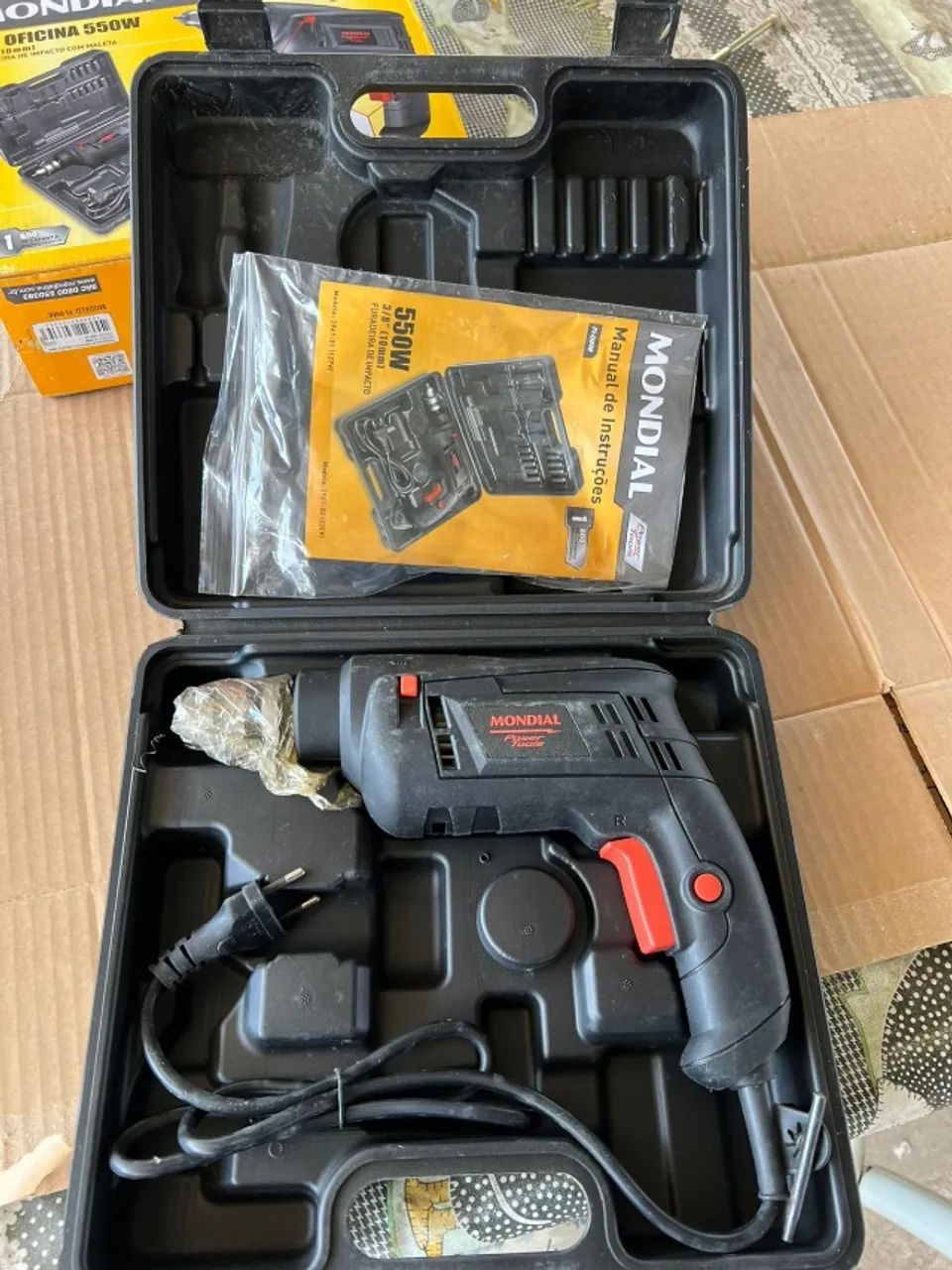 Furadeira De Impacto  Mondial Preto 550w