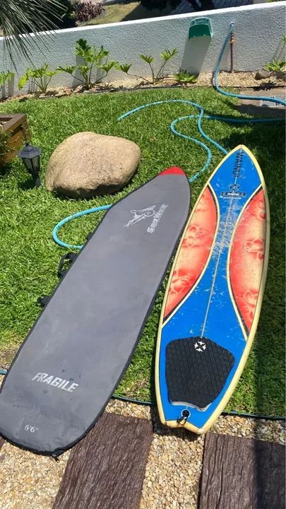 Prancha de Surfe Clássica com saco para prancha 6,6! 