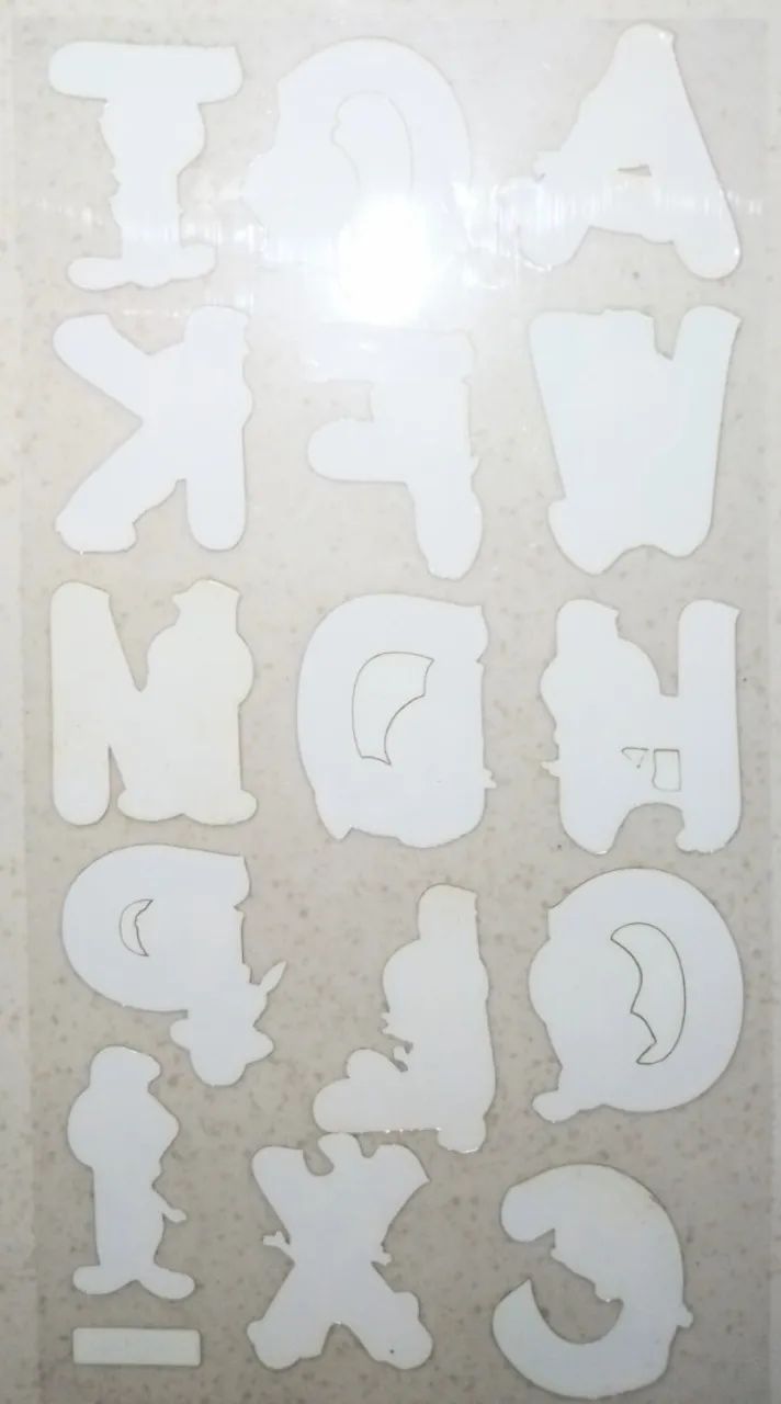 Cartela Adesiva Stickers Desenho Animado Antiga - Foto 4