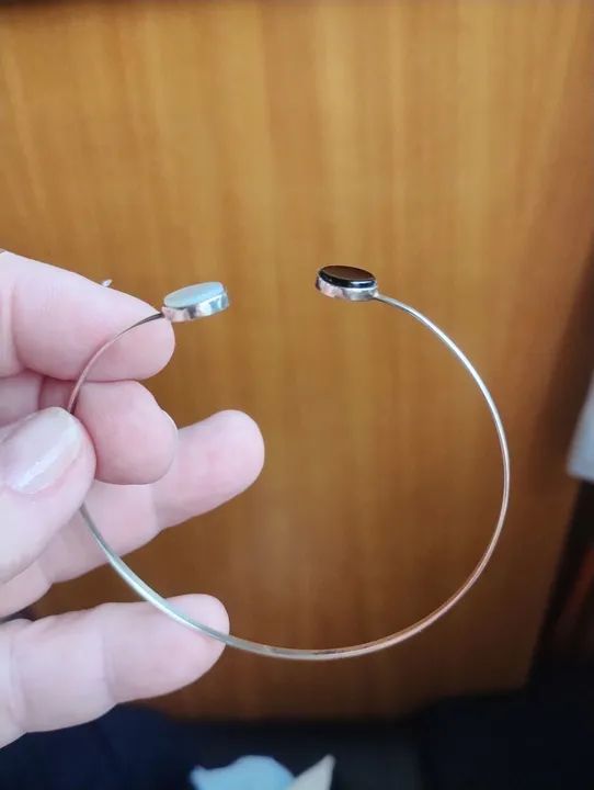 Pulseira NOVA Prata 925 e Ônix  - Foto 2