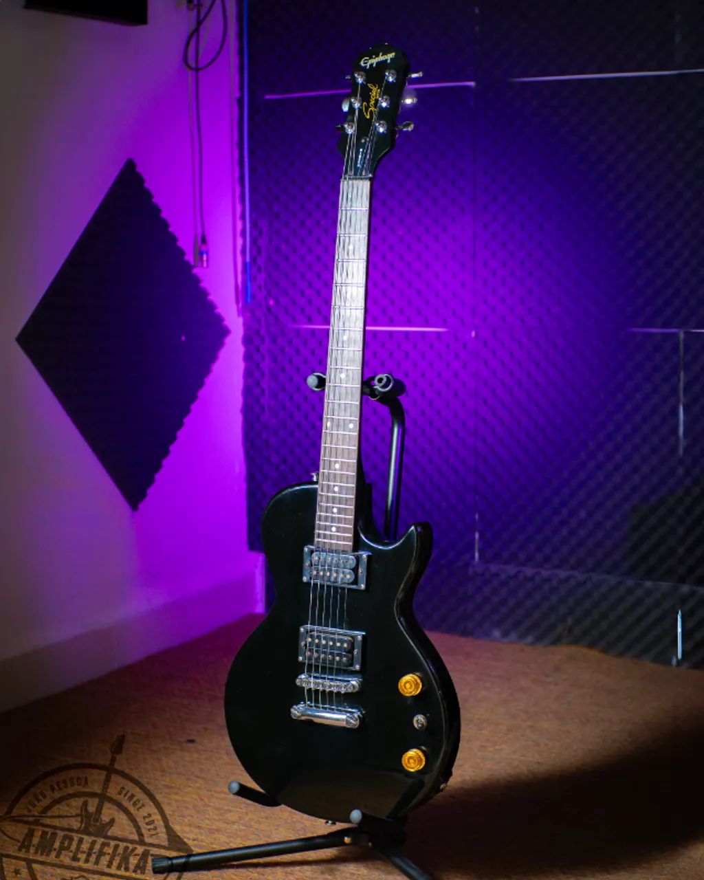Guitarra Epiphone Les Paul Special II Black + Tarraxas Guyker