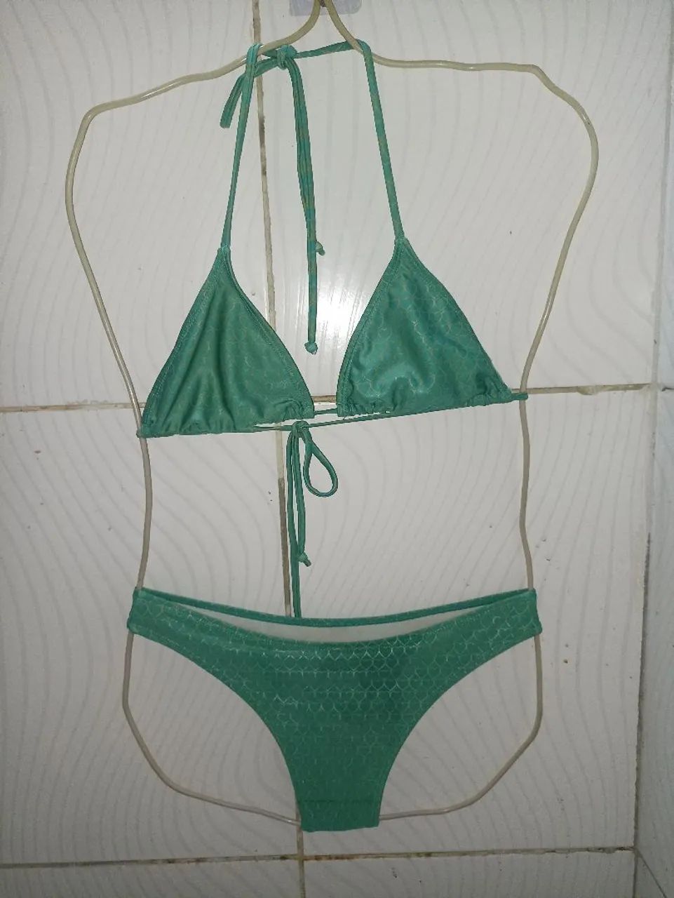 Biquíni Verde Metálico vc Feminino M - Foto 5