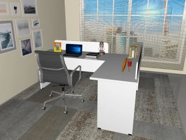 Estação Multifuncional Top White. Alto Padrão. L120cm x L120cm x P50cm x A74cm - Foto 3