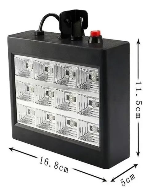 Strobo Rítmico 12 Leds Rgb 15w Dj Iluminação Festa Balada - Loja Natan Informática - Foto 2
