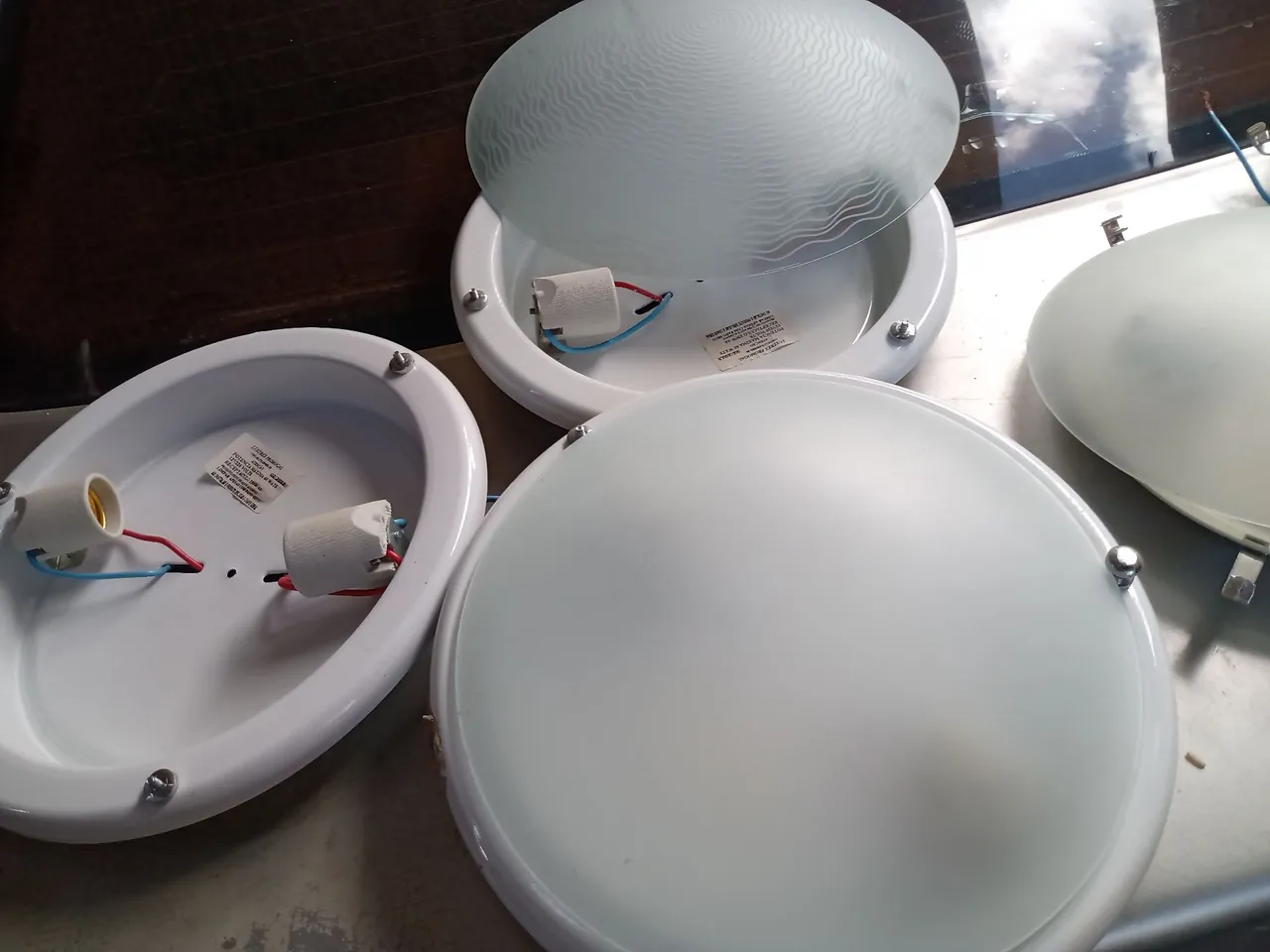 Plafoniers redondos para iluminação