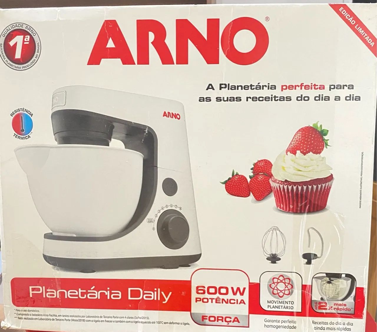 Batedeira Planetária Arno Daily SX88 8 Velocidades 600W - Foto 4