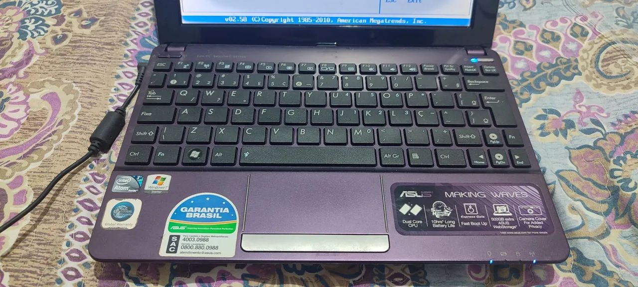 Netbook Asus Atom Dual Core 2 Gigas (Ler Descrição,) - Foto 2