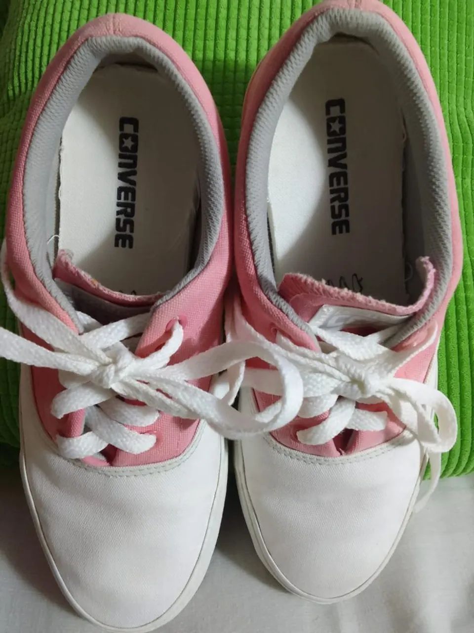 Converse All Star Rosa e Branco - Foto 3