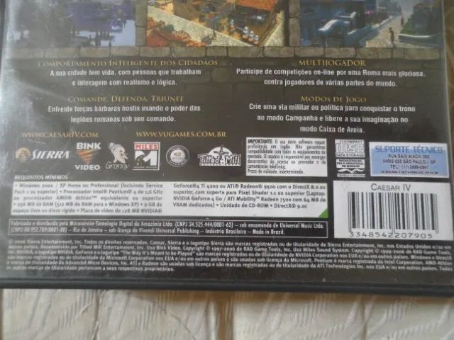 jogo PC CD-ROM Caesar IV Sierra 2006 dois discos - Foto 5