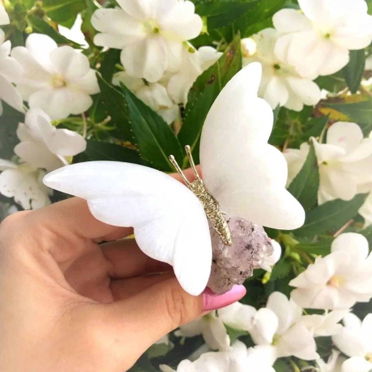 Escultura de Borboleta em Cristal - Decoração de Jardim - Foto 3