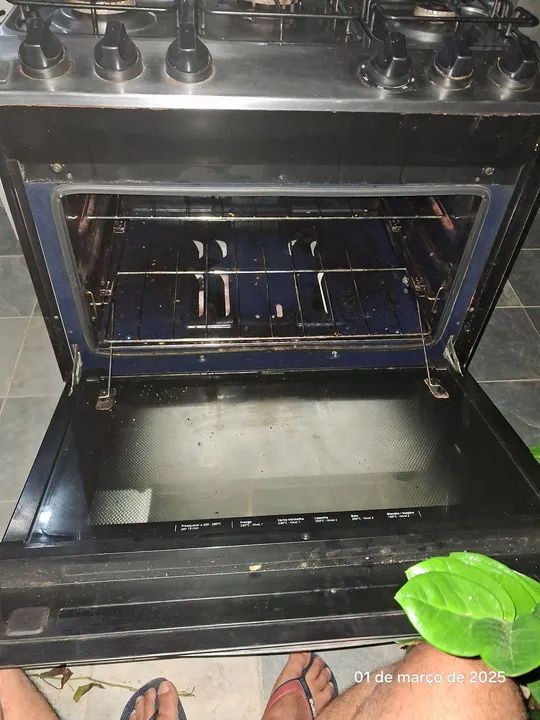 FOGÃO BRASTEMP 5 BOCAS FUNCIONA TUDO - Foto 2