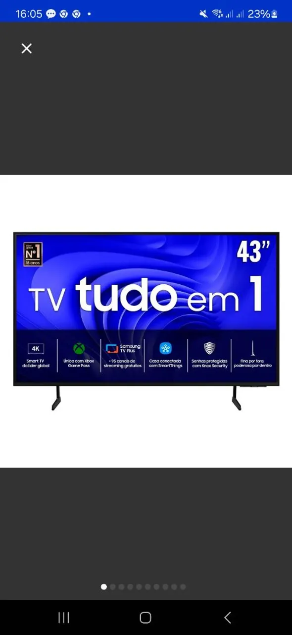 TV Samsung 43 Polegadas seminovo nova